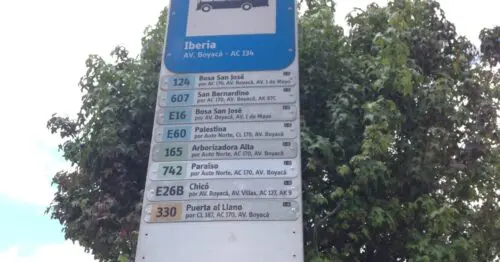 PARADERO SITP BARRIO IBERIA  022A02